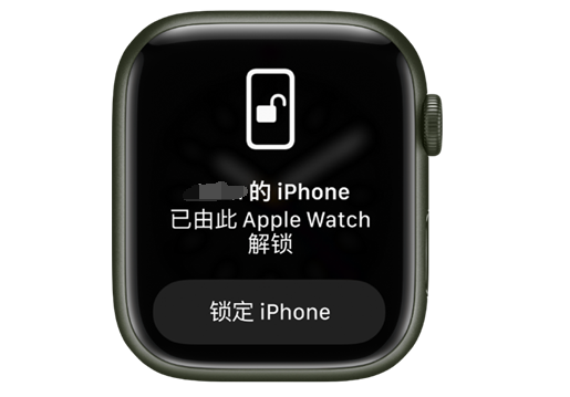 昔阳苹果手机维修分享用 AppleWatch 解锁配备面容 ID 的 iPhone方法 