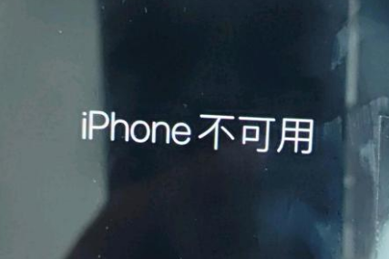 昔阳苹果服务网点分享锁屏界面显示“iPhone 不可用”如何解决 